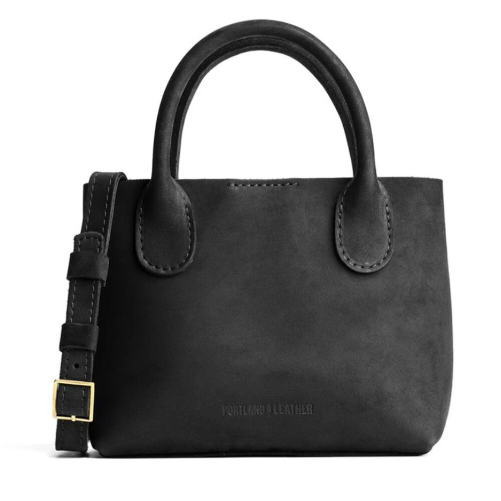 Portland Leather Black Crossbody Bag - Picture 13 of 16